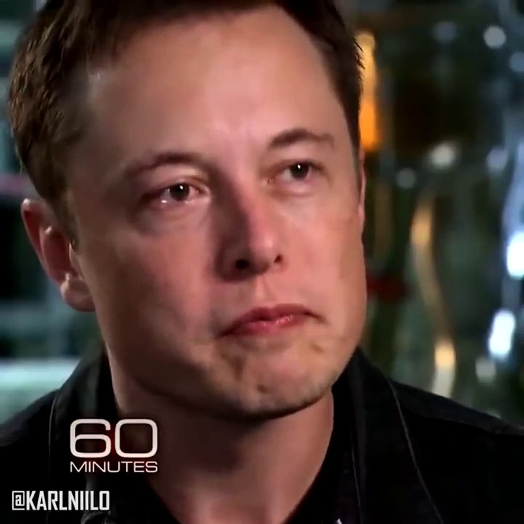 ⁣World Richest man Elon Musk crying
