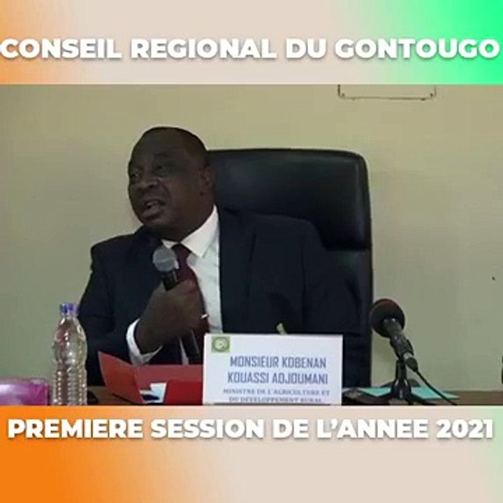 Adjoumani au Première session ordinaire du Conseil régional du Gontougo