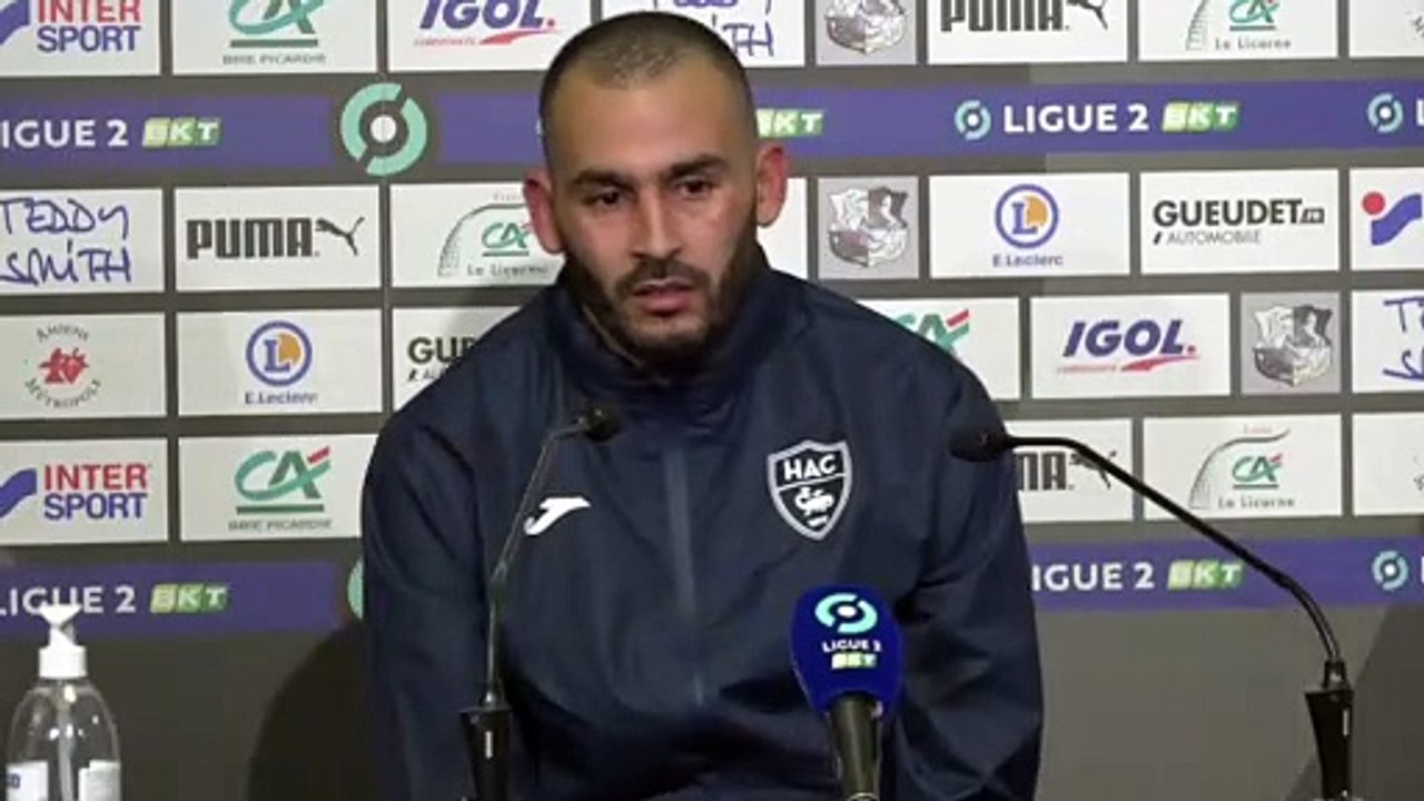 Après Amiens - HAC (0-0), réaction de Khalid Boutaïb