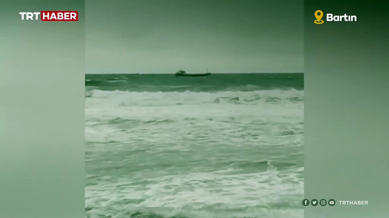 Bartın’da kuru yük gemisi battı