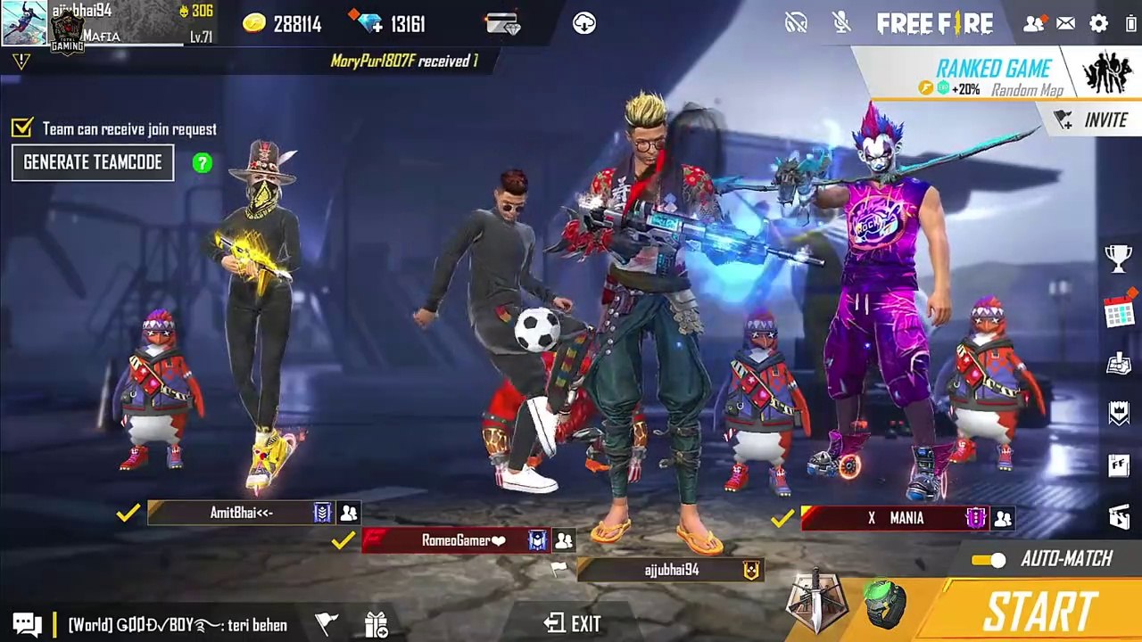 Ajjubhai94 No Internet Prank in Clash Squad with Desi Gamer and XMania - Garena Free Fire