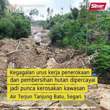 Gagal urus hutan punca kemusnahan air terjun