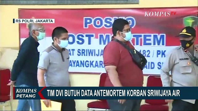 Tim DVI Masih Perlu Data Antemortem Korban Sriwijaya Air, Salah Satunya Rekam Gigi