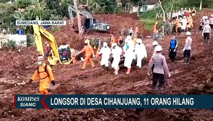 11 Orang Hilang di Bencana Longsor Cihanjuang Sumedang