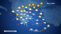 Η πρόγνωση του καιρού για την Δευτέρα 18-01-2021