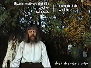 Diamminesilver sulphate + ascorbic acid (chemical reaction)