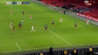 Gravenberch Goal - Ajax vs Feyenoord  1-0  17-1-2021 (HD)