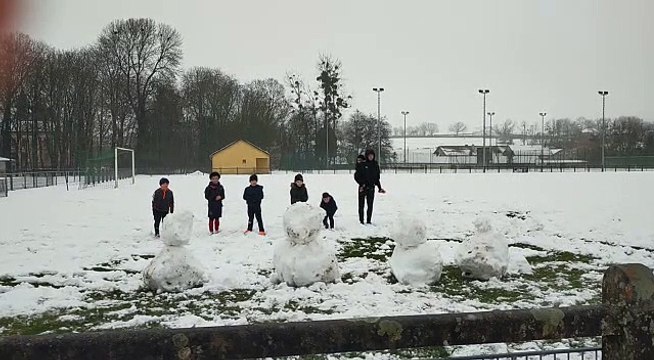 Fin de l'entraînement u9 dimanche 17 Janvier