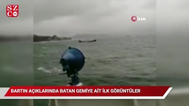 Bartın açıklarında geminin batma anına ilişkin görüntüler ortaya çıktı