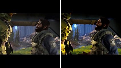 Halo Infinite with boosted colors and contrast improve its visuals