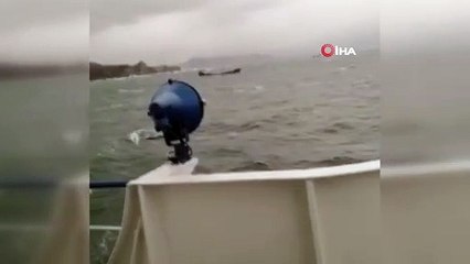 Palau Bandıralı geminin batma anına ilişkin görüntüler ortaya çıktı