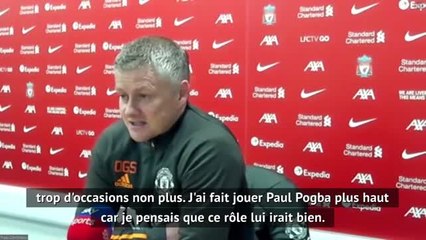 19ème j. - Solskjaer : "Pogba plus haut ? Je pensais que ça lui irait bien"