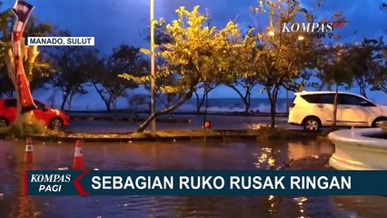 Air Laut Sudah Surut, Pasca Diterjang Gelombang Tinggi Begini Kondisi Manado Town Square