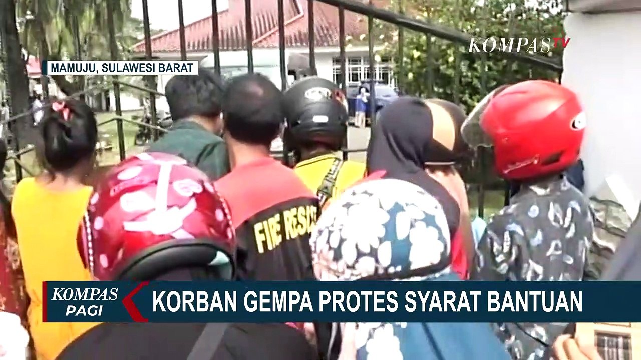 Mengungsi Di Rumah Jabatan Gubernur, Korban Gempa Mamuju Membutuhkan Makanan dan Air Bersih