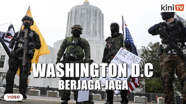 Bandar-bandar AS berjaga-jaga kerana protes bersenjata