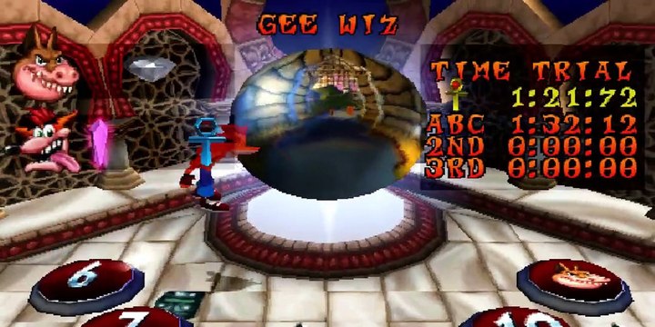 Crash Bandicoot 3 - Gee Wiz (Gem/Crystal) - PLAYSTATION SONY Walkthrough