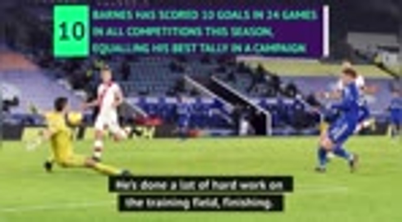 Rodgers hails Barnes’ improvement for Leicester