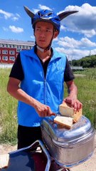 Two guys bicycle ride