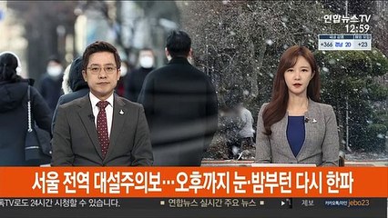 Tải video: 서울 전역 대설주의보…오후까지 눈·밤부턴 다시 한파