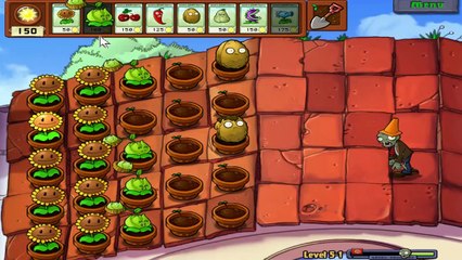 Download Video: Getting Flower Pot  & Twin Sunflflower - Adventure - Level 5-1 - Plants Vs Zombies