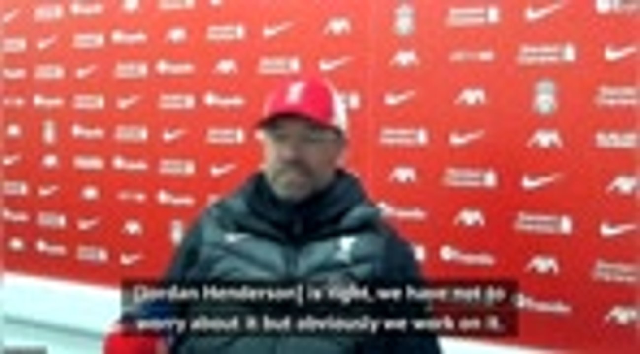 Klopp not concerned by Liverpool's scoring drought