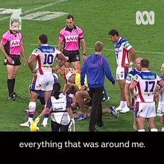 Former NRL player Alex McKinnon on the tackle that changed his life on Stan Grant's One Plus One