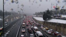 İstanbul'da 56 saatlik kısıtlama sonrası 15 Temmuz Şehitler Köprüsü'nde trafik yoğunluğu