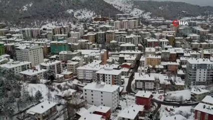 Kızılcahamam'da kar manzaraları