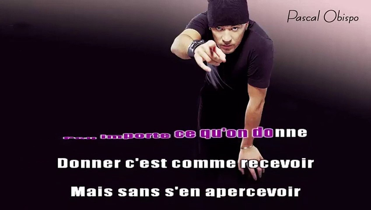KARAOKE Pascal Obispo - L'important c'est d'aimer