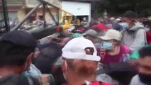 El Ejército de Guatemala frena a golpes la caravana de migrantes que se dirige a EEUU