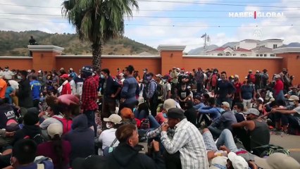 Biden yeşil ışık yakınca binlerce göçmen yollara düştü, arbede yaşandı!