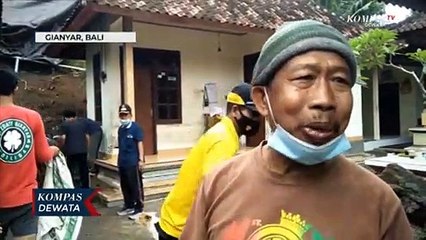 Dua Rumah Warga Rusak Tertimpa Dandaran Tembok