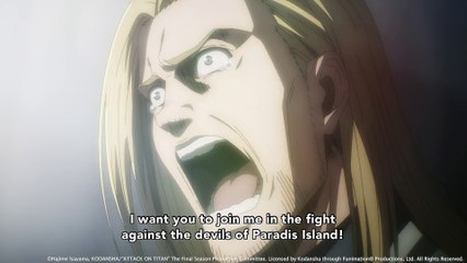 Attack on Titan Final Season - Clip -  Declaration of War