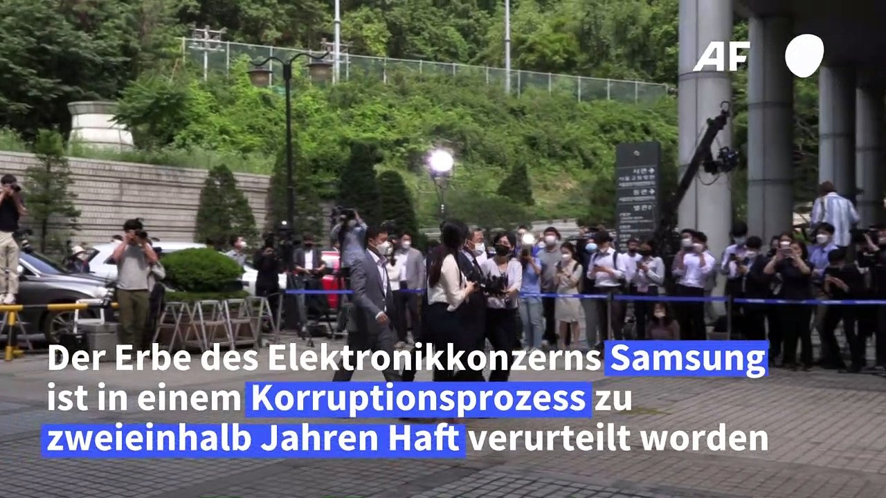 Samsung-Erbe wegen Korruption zu zweieinhalb Jahren Haft verurteilt