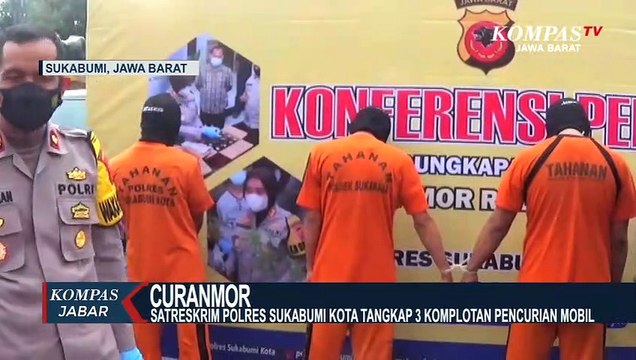 Maling 14 Mobil Ditangkap Polisi Sukabumi