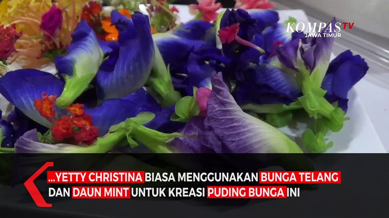 Kreasi Puding Bunga Bisa Dimakan