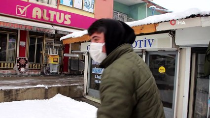 Varto’da kar yağışı etkili oldu