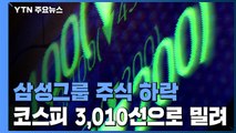 코스피 71포인트 하락...삼성그룹주 일제히 하락 / YTN