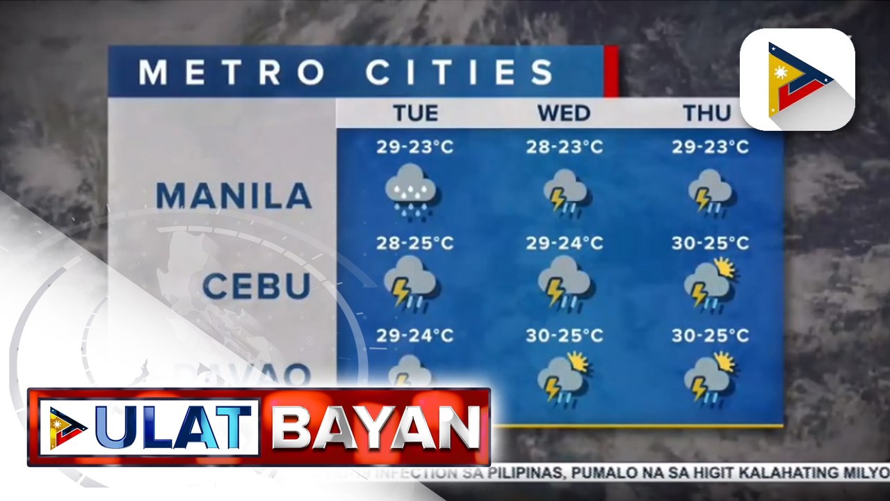 PTV INFO WEATHER: LPA at ITCZ, nagpapaulan sa Palawan, Visayas at Mindanao