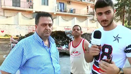 Aversa (CE) - Incendio rifiuti nellarea standard di viale Kennedy (08.07.15)