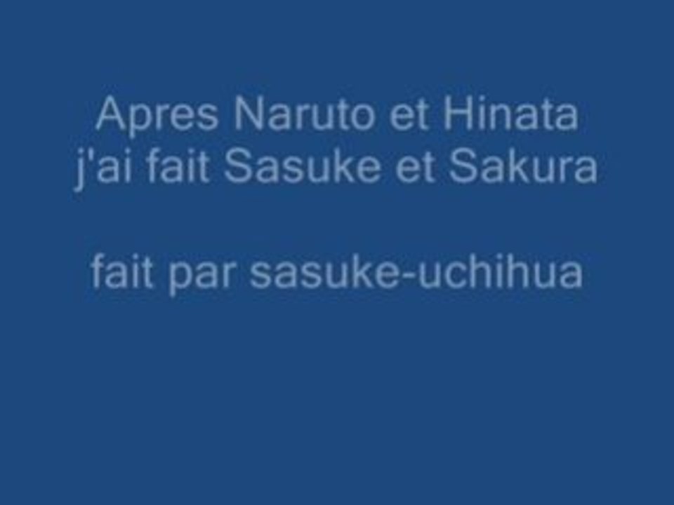 Diapo de sasuke et sakura
