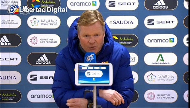 Koeman tras la derrota en la Supercopa: Estamos tristes y decepcionados
