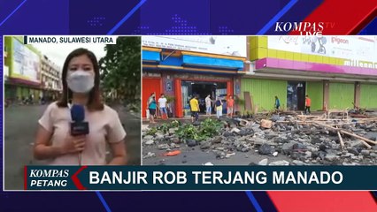 Banjir Rob Terjang Manado, Gelombang Tinggi Rusak Tanggul