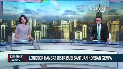 Download Video: Longsor Batu Besar Tutup Jalur Distribusi Bantuan Gempa Majene Sulbar