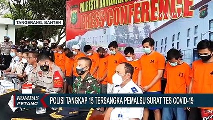 Polisi Tangkap 15 Tersangka Pemalsu Surat Tes Covid-19