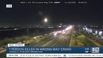 Deadly wrong-way crash on Loop 101 in Glendale