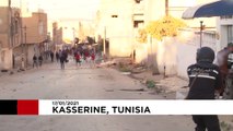 Tunisian police continue to clash with protesters as poverty still rife 10 years after revolution
