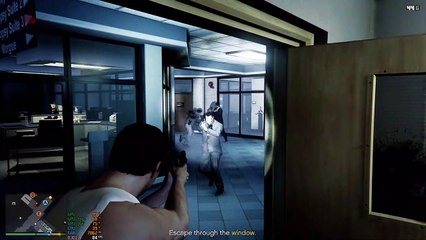 GTA V - Dead Man Walking but with allies and more NPCs fighting