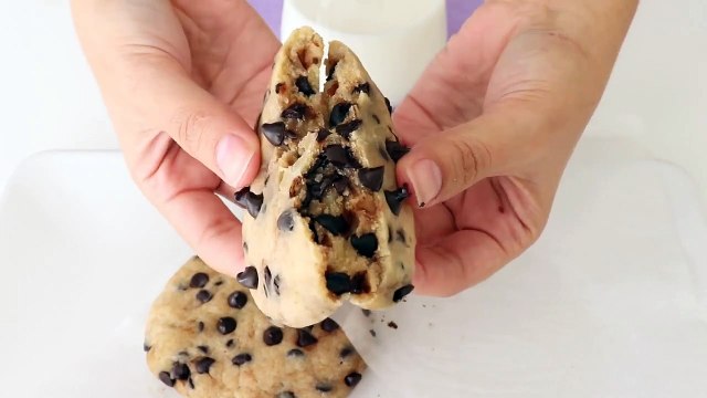 1 MINUTE Microwave Chocolate Chip Cookie _ Easiest Cookie Recipe