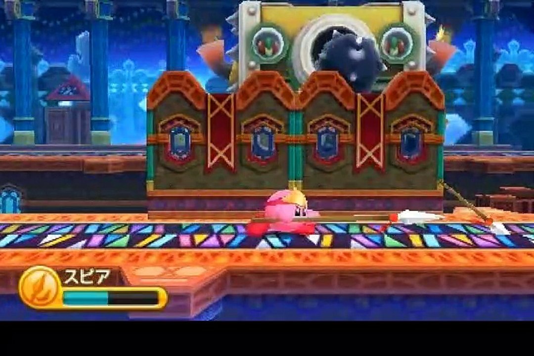 星のカービィ　トリプルデラックス　Kirby Triple Deluxe　ロイヤルロード　STAGE1　#34　サンストーン　キーホルダー　攻略